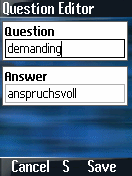 Question editing